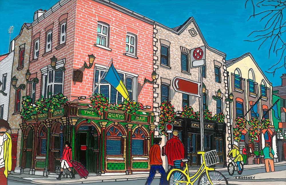 Illustration of The Foggy Dew Pub In Dublin
